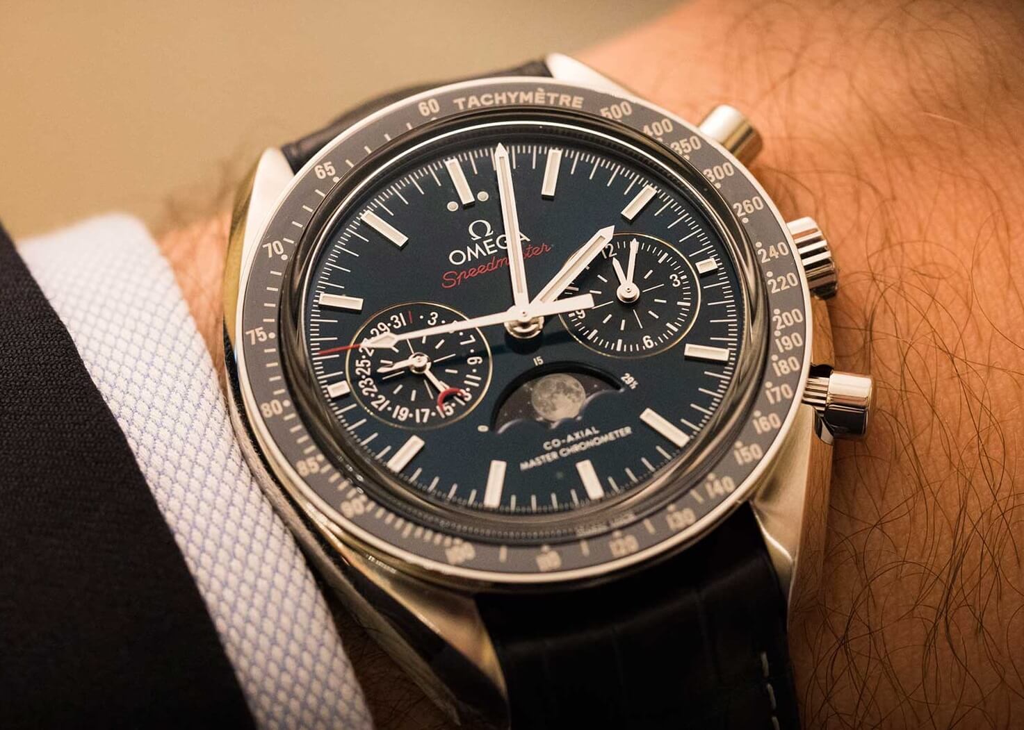 Imitation Omega Speedmaster Moonphase Master Chronometer Chronograph ...